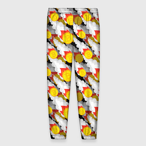 Мужские брюки Падение Биткоина / 3D-принт – фото 2