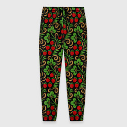 Мужские брюки Земляника и Ромашки хохлома