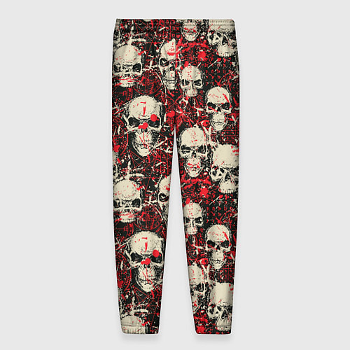 Мужские брюки Кровавые Черепа Skulls / 3D-принт – фото 2