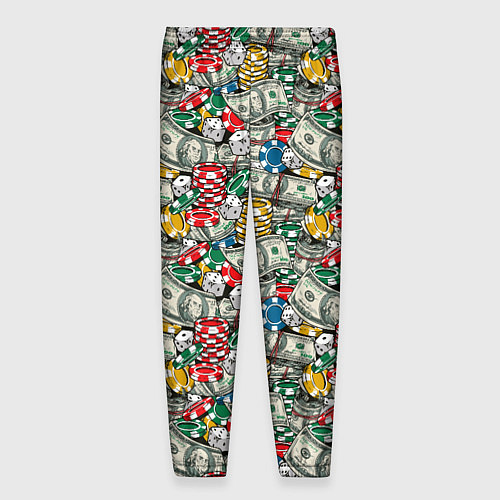 Мужские брюки Деньги Казино / 3D-принт – фото 2