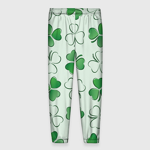 Мужские брюки Трехлистный клевер День Св Патрика / 3D-принт – фото 2