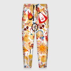 Мужские брюки Масленица Паттерн