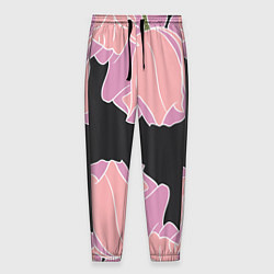 Мужские брюки Розовые цветы-кристаллы