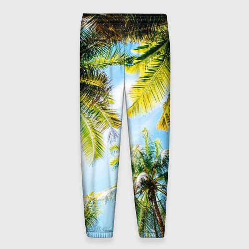 Мужские брюки Пальмы под солнцем / 3D-принт – фото 2