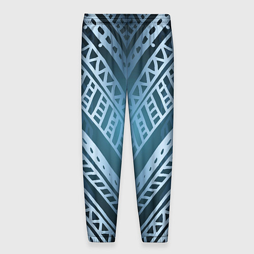 Мужские брюки Неоновый абстрактный узор Синий и голубой неон на / 3D-принт – фото 2