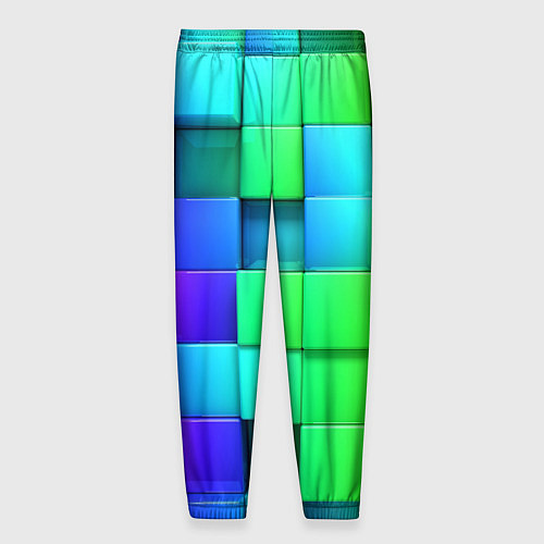 Мужские брюки Color geometrics pattern Vanguard / 3D-принт – фото 2