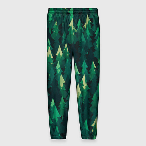 Мужские брюки Еловый лес spruce forest / 3D-принт – фото 2