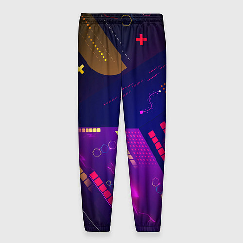 Мужские брюки Cyber neon pattern Vanguard / 3D-принт – фото 2