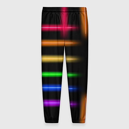 Мужские брюки Неоновое свечение Minimalism Neon / 3D-принт – фото 2