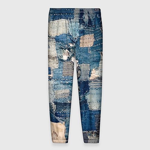 Мужские брюки Patchwork Jeans Осень Зима 2023 / 3D-принт – фото 2