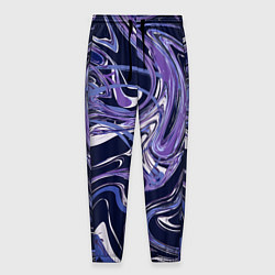 Мужские брюки Фиолетовая магия Абстракция с мраморными разводами