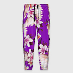 Мужские брюки Цветы Фиолетовый Цветок