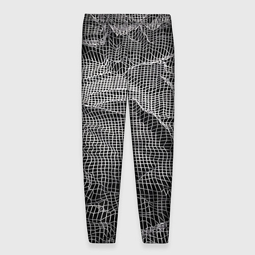 Мужские брюки Мятая сетчатая ткань Crumpled Mesh Fabric / 3D-принт – фото 2
