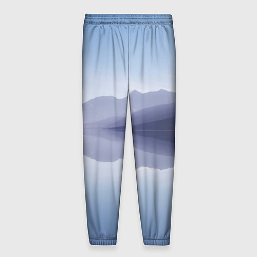 Мужские брюки Горы Озеро Туман / 3D-принт – фото 2