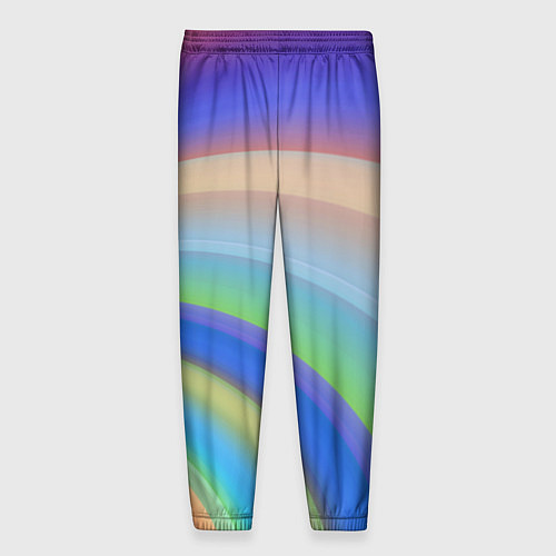 Мужские брюки Все цвета радуги / 3D-принт – фото 2