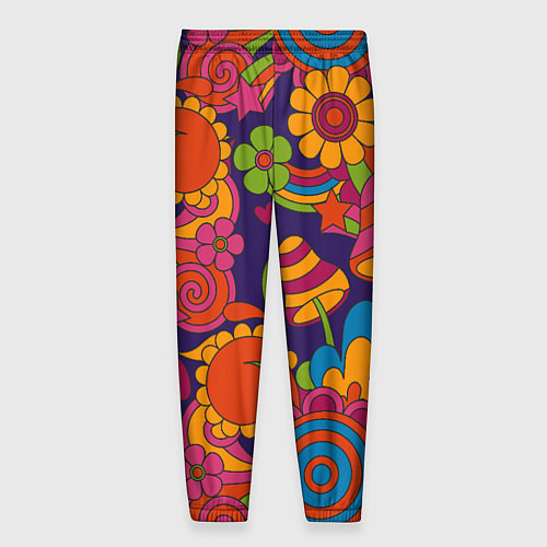 Мужские брюки Психоделический сюжет / 3D-принт – фото 2