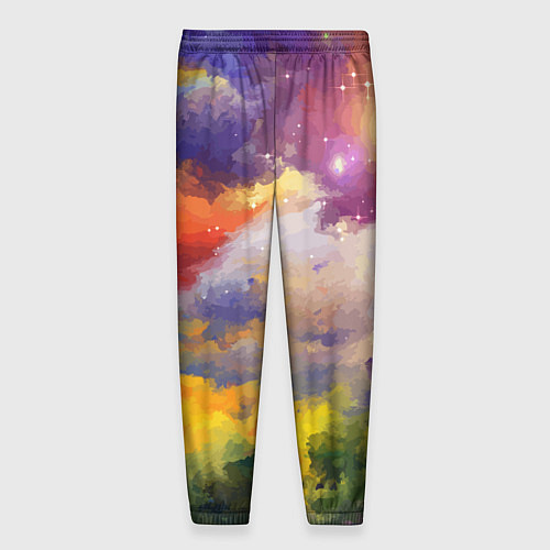 Мужские брюки Красочный горный пейзаж Грузия Colorful mountain l / 3D-принт – фото 2
