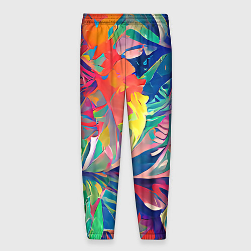 Мужские брюки Летний тропический принт / 3D-принт – фото 2