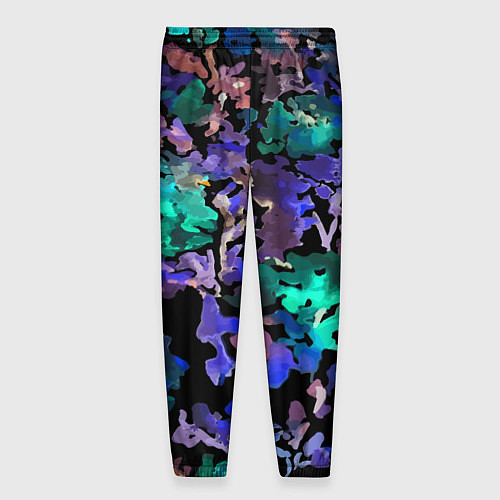 Мужские брюки Floral pattern Summer night Fashion trend 2025 / 3D-принт – фото 2