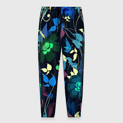 Мужские брюки Color summer night Floral pattern