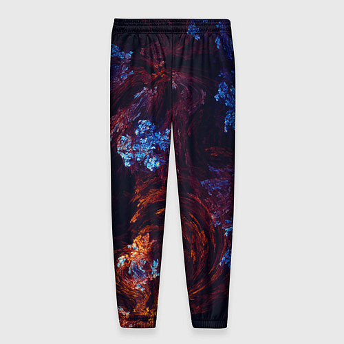 Мужские брюки Синие и Красные Коралловые Рифы / 3D-принт – фото 2