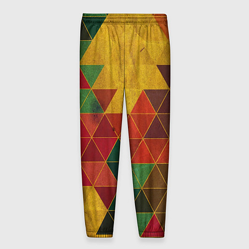 Мужские брюки Треугольная старая стена / 3D-принт – фото 2