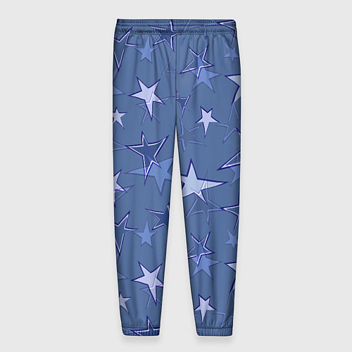 Мужские брюки Gray-Blue Star Pattern / 3D-принт – фото 2