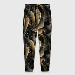 Мужские брюки Золотистые абстрактные узоры