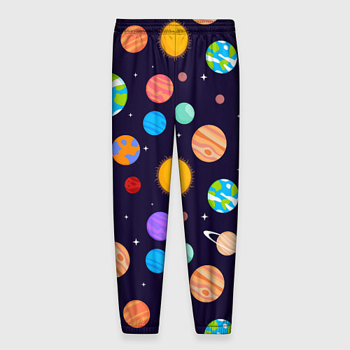 Мужские брюки Солнечная Система Планет / 3D-принт – фото 2
