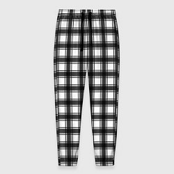 Мужские брюки Black and white trendy checkered pattern