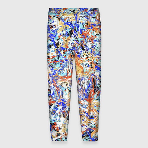 Мужские брюки Летний красочный паттерн / 3D-принт – фото 2