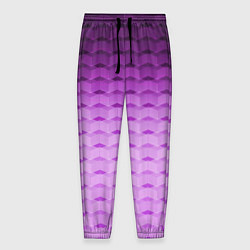 Мужские брюки Фиолетово-розовый геометрический узор Градиент
