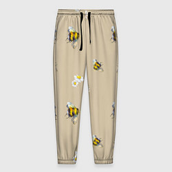 Мужские брюки Цветы Ромашки и Пчёлы