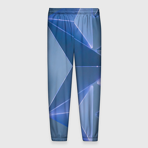 Мужские брюки Неоновая киберпанк броня - Синий / 3D-принт – фото 2