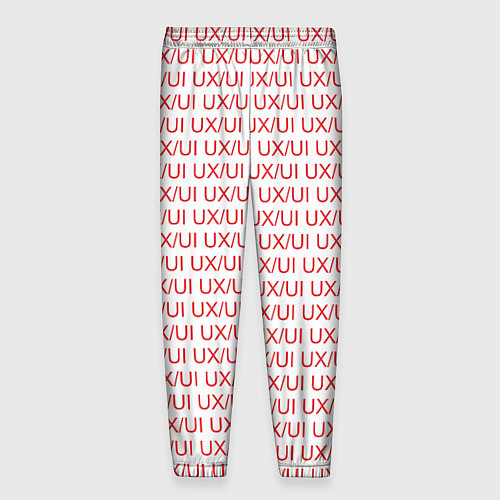 Мужские брюки UXUI red / 3D-принт – фото 2