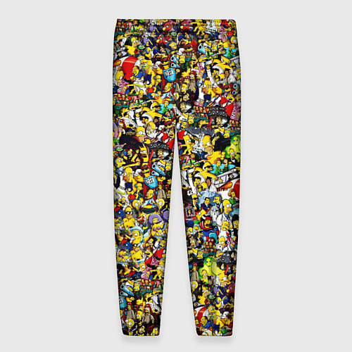 Мужские брюки Симпсоны все Герои / 3D-принт – фото 2