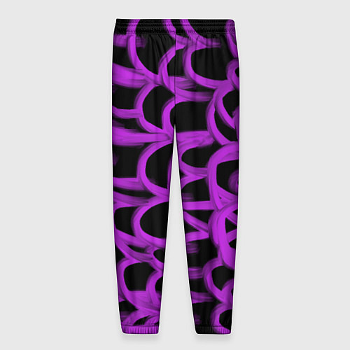 Мужские брюки Нити из фиолетовой краски / 3D-принт – фото 2