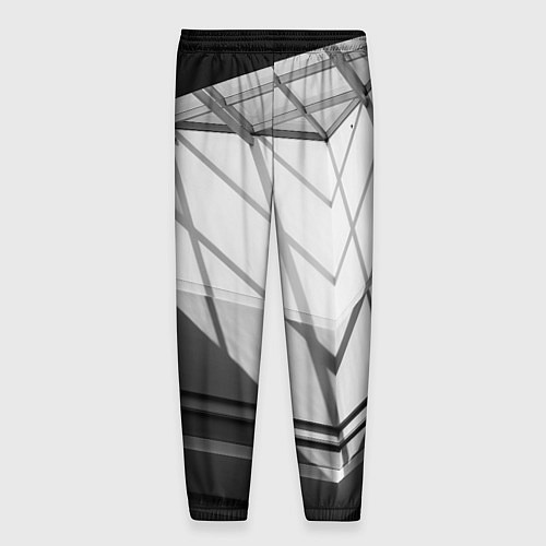 Мужские брюки Абстрактные тени и геометрические фигуры / 3D-принт – фото 2