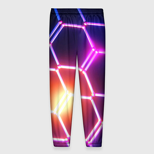 Мужские брюки Магическая неоновая броня / 3D-принт – фото 2
