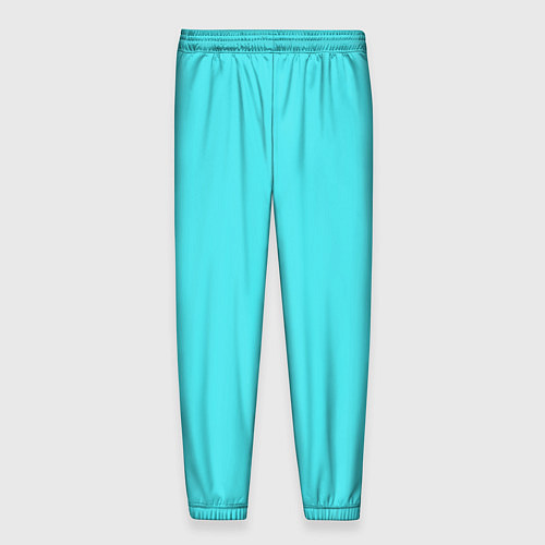 Мужские брюки Голубой неоновый геометрический узор / 3D-принт – фото 2