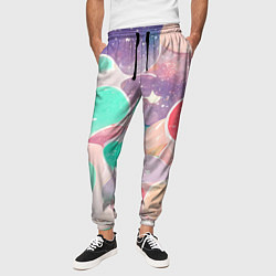 Брюки на резинке мужские Яркие сказочные узоры, цвет: 3D-принт — фото 2