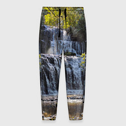 Мужские брюки Водопад, солнечные лучи и лес