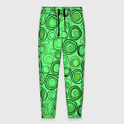 Мужские брюки Ярко-зеленый неоновый абстрактный узор