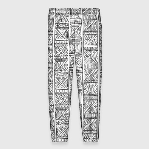 Мужские брюки Орнамент треугольник / 3D-принт – фото 2