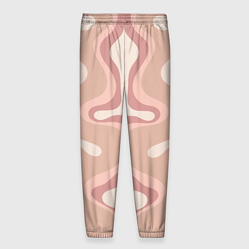 Мужские брюки Линии абстрактные цветные / 3D-принт – фото 2