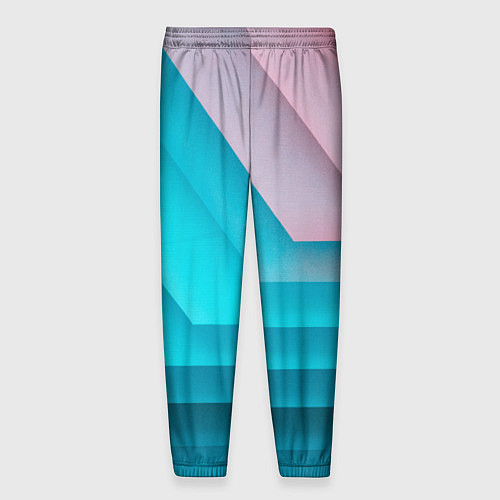 Мужские брюки Геометрические переливающиеся углы / 3D-принт – фото 2