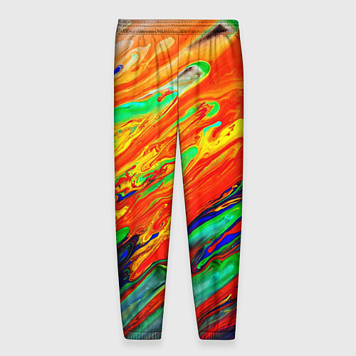 Мужские брюки Неоновый градиент красок / 3D-принт – фото 2