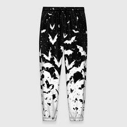 Мужские брюки Black and white bat pattern