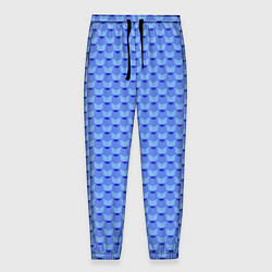 Мужские брюки Синий геометрический узор текстура