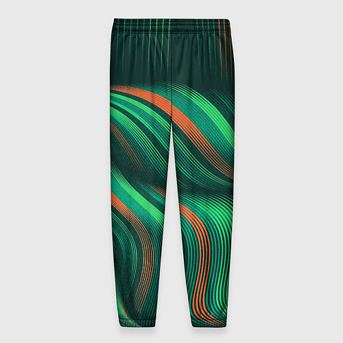 Мужские брюки Абстрактные объёмные полосы / 3D-принт – фото 2